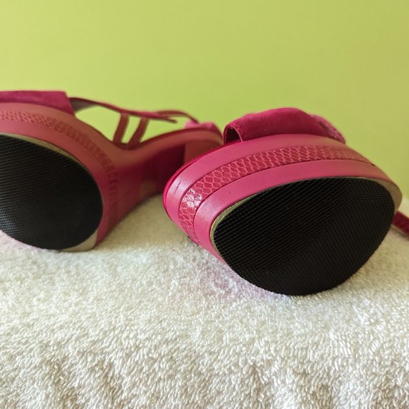 Bakers Fushia Magenta Gorgeous High Heels Sz 6 - Picture 6 of 6